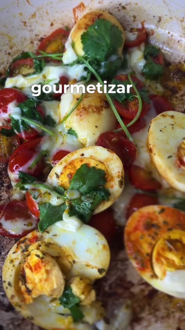 Ovos cozidos gourmet