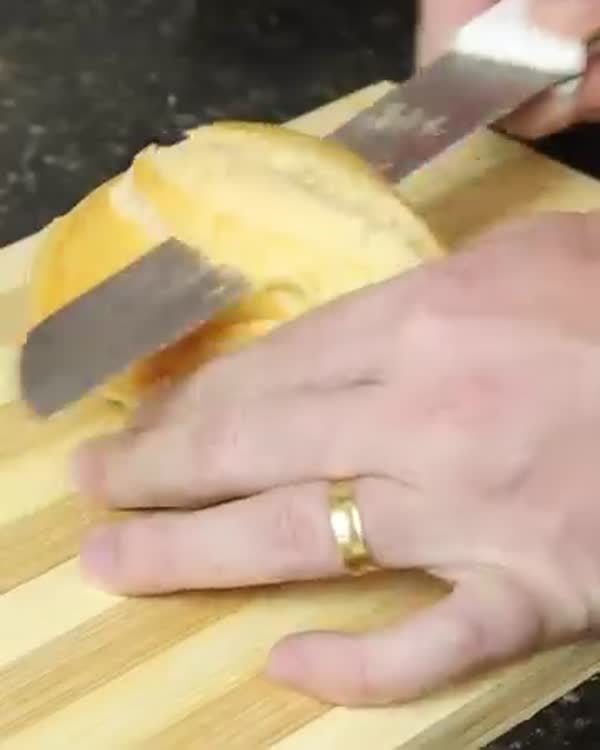 Pão recheado de forno